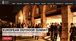 Desktop Screenshot of europeanoutdoorsummit.com