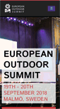 Mobile Screenshot of europeanoutdoorsummit.com