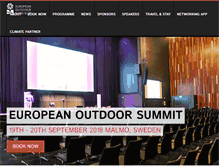 Tablet Screenshot of europeanoutdoorsummit.com